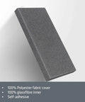 4 Pack Acoustic Panels 2 Inches Thick 23.6 By 11.8 Inches Fiberglass Sound Absorbing Panels For Studio Office Home Theater Charcoal Grey NRC 0.95 Next Level Sound Control