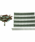 7 Inch Stainless Steel Alligator Rivet Fasteners With Pins ARJ7 175 For Heavy Duty Belt Splicing Easy Install Durable Silver