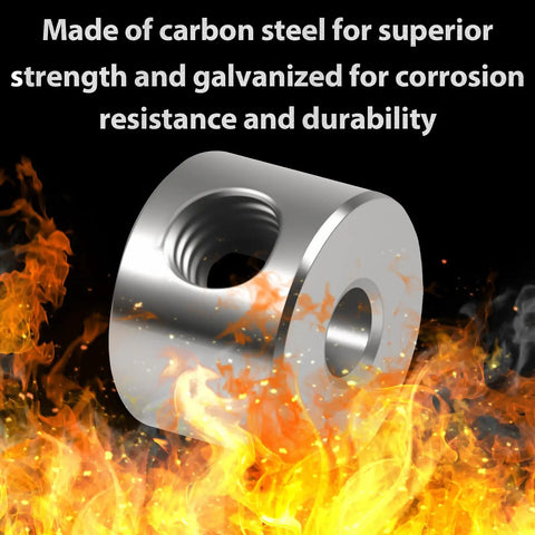 12 Piece Set Screw Collars With 2.05mm Bore, 7mm Outside Diameter, 5mm Width, Nickel Plated Steel Landing Gear Wheel Stopper in fire