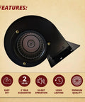 Convection Blower Fan Motor 4C442 Fits Pellet Stove Models 25PDV 25PDVC 55SHP22 55TRP22 25CBEP 25EPI 55TRP10 55SHP10 Pre 2002 Upgrade