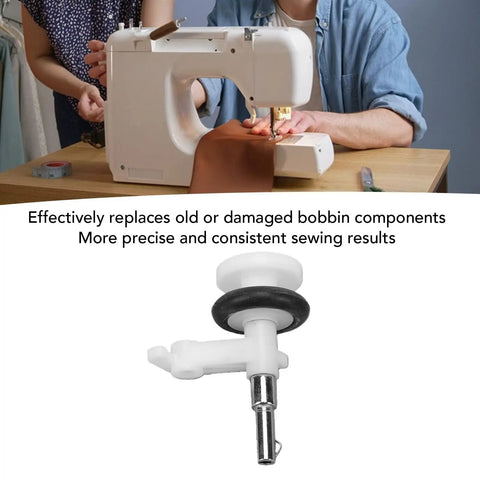 Universal Bobbin Winder Assembly For Domestic Sewing Machines, Smooth Spindle Roller Component Replacement, Plug And Play Upgrade For Quick Setup, Compatible With Most Models, Easy Fit And Efficient Operation, shown on sewing machine