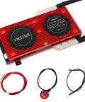 LiFePO4 4S 12V 250A Smart BMS Board With Balance Leads And Wireless Module, VNSZNR design, red casing, wires included
