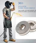 Two knurled wire feed drive rollers (0.6/0.8 mm) for SSJ16 wire feeder MIG welder accessories