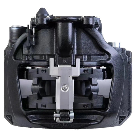Front view of Heavy Duty Pneumatic Disc Brake Caliper For Trailer And Truck With Superior Heat Dissipation And Multi Alloy Construction