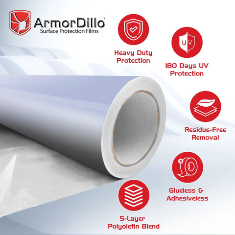 Adhesive Free Car Protection Film For Temporary Transport Wrap No Glue No Residue 36 Inch By 200 Foot Polyolefin Blend