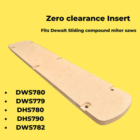 Zero Clearance Insert For Sliding Compound Miter Saws Quiet Durable Safety Accessory That Delivers Ultra Precise Pro Grade Tearout Free Cuts