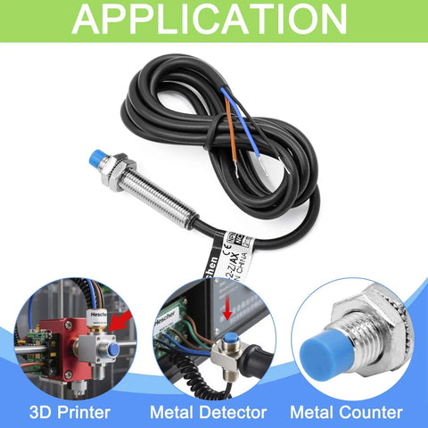 M8 Inductive Proximity Sensor Switch Non Shield Type LJ8A3-2-Z/AX-DC5V With 2mm Detection for machinery applications.