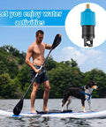 Set Of 6 Inflatable SUP Pump Valve Adapters With Round Sharp Square And Spiral Nozzles For Boards Pools Boats Rings And Floats Easy Fit And Leak Free Inflation For All Your Air Gear on a SUP