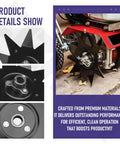 Border Edger Attachment Kit For Earthquake Cultivators MAC MC33 MC43 MC440 Series Replaces 15073 Easy Install