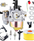 Carburetor and air filter tune up kit for Honda GX series engines GX120 GX140 GX160 GX168 GX200 with 17210-ZE1-517 filter