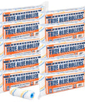 Pack of 200 True Blue 4 Inch Top Notch Microfiber Paint Roller Covers For All Surfaces, Pro Grade 3/8 Inch Nap, Bulk Refills