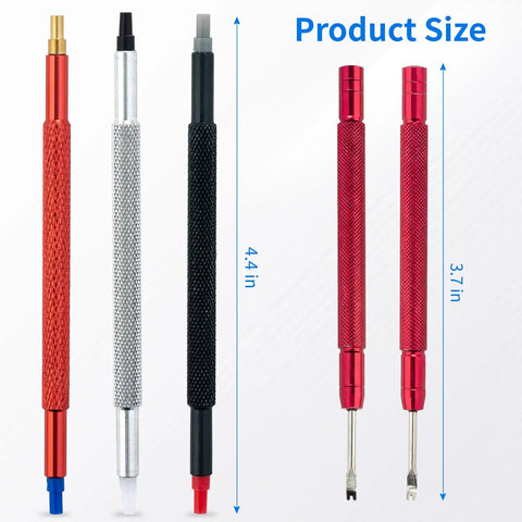 Watch Hands Repair Tool Kit With 5 Precision Hole Pusher Tools For Hour Minute Second Hands Alignment Pro Grade Watchmakers Set