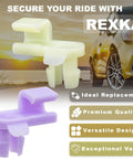Honda Door Lock Rod Clips Kit 5pc LH RH Drop In Easy Install Left Yellow Right Purple 4mm Rod 6mm Hole Replaces 72174 SM4 003 72134 SM4 003 Fits Accord CR V Element Insight Odyssey Pilot TL MDX CL Acura on car graphic