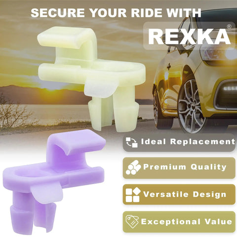 Honda Door Lock Rod Clips Kit 5pc LH RH Drop In Easy Install Left Yellow Right Purple 4mm Rod 6mm Hole Replaces 72174 SM4 003 72134 SM4 003 Fits Accord CR V Element Insight Odyssey Pilot TL MDX CL Acura on car graphic