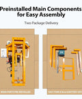 Heavy Duty Electric Pallet Stacker With 660 Lbs Capacity Lift Height 47 Inches Smart Remote Control adjustable forks parts for assembly.
