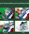 Manual Seed Planter Tool For Garden And Farm Portable Push Seeder With Seed Wheel And Spare Spring disassembly steps