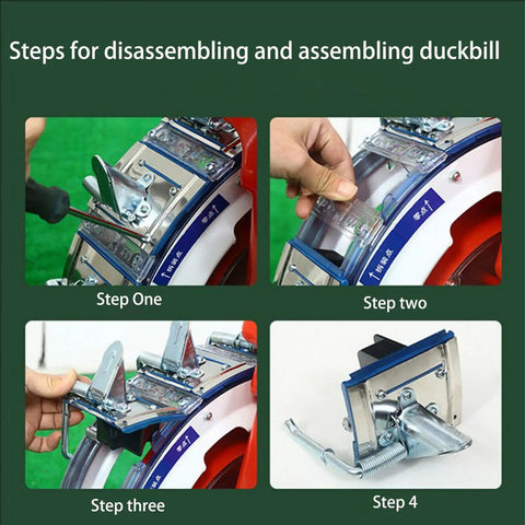 Manual Seed Planter Tool For Garden And Farm Portable Push Seeder With Seed Wheel And Spare Spring disassembly steps