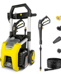 Heavy Duty 1700 PSI Pressure Washer With 1.2 GPM, 3 nozzles, detergent tank, hose, and accessories, CETA Certified