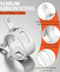 Premium carbon steel 65MN spring band clamp, seamless design, features of 352 Piece Spring Band Hose Clamp Kit With 15 Sizes From 6 To 25 Mm.