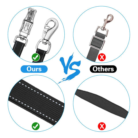Heavy Duty Horse Cross Ties With Adjustable Length 45.2 To 78.7 Inches, Nylon Trailer Tie Featuring Panic Snap And Bull Snap comparison