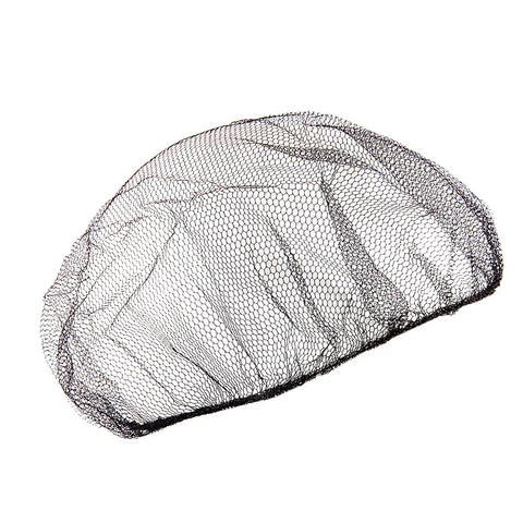 Disposable Hair Nets For Food Service Nylon Caps With Breathable Honeycomb Design 21 Inch Universal Size shown from side angle