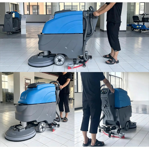 Top Tier Warehouse Industrial Sweeper And Floor Cleaning Machine Equipment For Tough Jobs Heavy Duty Auto Driven Scrubber Dryer Solution For Commercial Use Fast Results