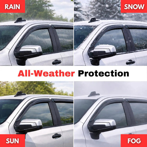 Outlander Rain Guards 2011-2020 Window Visors 4 Pack All-Weather Protection on Mitsubishi SUV