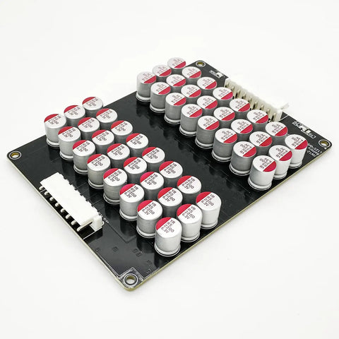 Heavy Duty Battery Active Equalizer Balancer Board For 12S 13S 14S 16S Cells With 5.5 Amps showing multiple capacitor arrangement.