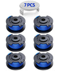 Replacement Weed Wacker String Pack For Ryobi One Plus 18V 24V 40V Trimmers 0.065 Inch 11 Ft Auto Feed Spool Includes 6 Trimmer Lines And Cap Compatible With AC14RL3A Durable Heavy Duty Easy Load Refills For Lawn Care