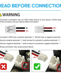 Instructional image for Four Pack 3.7V 1000mAh LiPo Batteries with PH2mm connector showing correct and incorrect wiring.