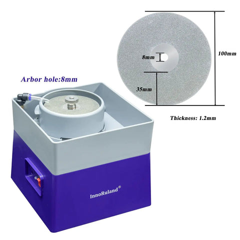 4 Inch Flat Grinding Machine For Stone And Rock Polishing Be A Go To Workhorse Grinder And Shaper Tool Kit with diamond disc