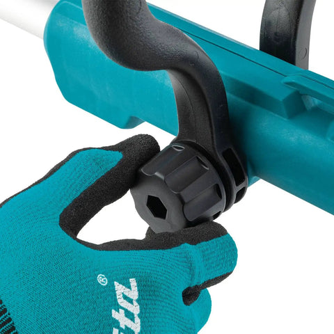 Close-up of adjusting knob on 18V Cordless String Trimmer With 180 Degree Rotating Head Converts To Edger, Tool Only