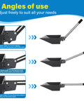 Two In One Chicken Poop Scooper And Rake With Adjustable Stainless Steel Handle For Coop Cleanup No Fuss Three Angles