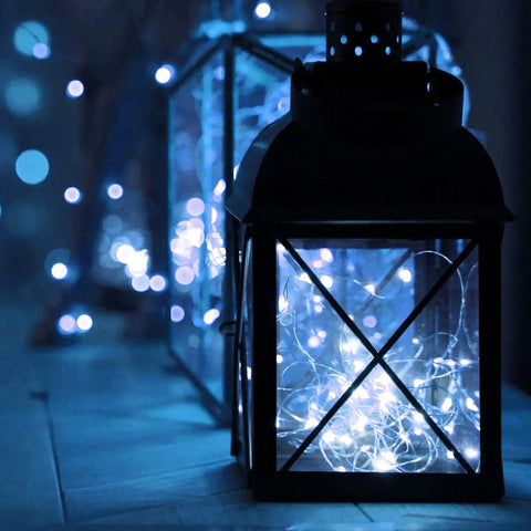 Two Pack 33 Ft 100 LED Battery Operated Fairy String Lights With Remote Waterproof Outdoor Twinkle Lights 8 Modes Firefly Effect Cool White