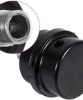 Durable Metal Air Compressor Silencer Filter Replacement With 20mm Thread And One Half Inch NPT Fit, black cylindrical design