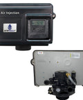 2-piece AFWFilters AIP15 air-injection filter with Vortech black tank and stainless-steel bypass; front control head.