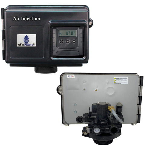 2-piece AFWFilters AIP15 air-injection filter with Vortech black tank and stainless-steel bypass; front control head.