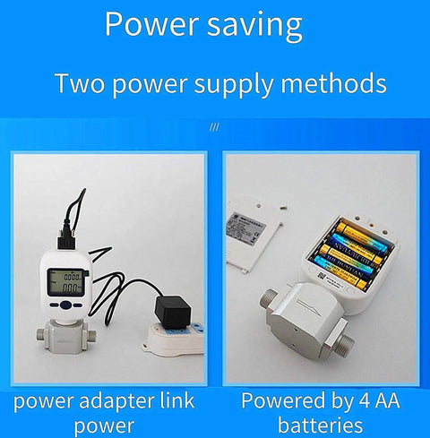 Pro Grade Digital Gas Flow Meter for Air Oxygen Nitrogen CO2 with power adapter and battery options