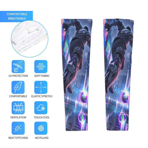 Cool Breeze Sun Arm Sleeves With Solid Upf 50 Plus Uv Blocker Breathable Stretch Sleeve For Road Trips Running And Daily Grind Keep Your Arms Fresh And Chill