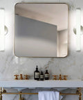LED Vanity Light 12W 1200LM for Bathroom Mirror Makeup Front Wall Fixture 4000K Natural White Slim 17.3 Inch next to mirror