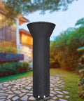 Heavy Duty Patio Heater Cover With Zipper And Storage Bag Waterproof Dustproof Wind Resistant Snow Resistant Sunlight Resistant Weatherproof All Weather Protection Black 89 Inch Tall Dome 33 Inch Base in garden setting