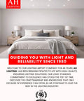 AH Lighting 6 Inch Square 5CCT Recessed Retrofit Downlight Dimmable with Baffle Trim - UL Certified - 12 Pack in bedroom setting.