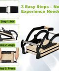 A4 Manual Lever Linocut Printing Press For 25mm Thick Blocks Even Pressure Across Large Formats Reinforced Frame Smooth Rubber Roller