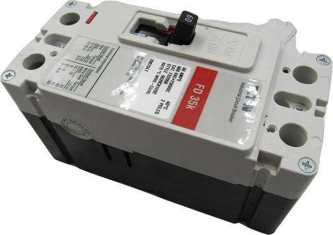 Tough As Nails 60 Amp Thermal Magnetic Circuit Breaker with dual pole, DIN rail mount design for industrial panelboards.