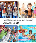 Sublimation Blank White Square Mouse Pads 9.4 x 7.8 x 0.12 Inches 3mm Thick for Heat Transfer Printing with diverse uses.