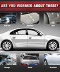 Nano Car Spray 2 Pack For Scratch Repair And Car Wax, Quick Scratch Remover And Fix, Nano Car Polish Spray 120ml Each, All In One Coating Renewal For Cars. Image showcases a silver car with visible scratches, dust, and water spots, suggesting potential damage without protective spray.