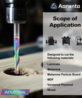 Quarter Inch Ball Nose CNC Router Bit Up Cut With Quarter Inch Shank For Wood Carving Solid Carbide Ultra Long Life End Mill Two Flute One And A Quarter Inch Cutting Length Quarter Inch Cutting Diameter in use drilling wood