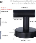Four Pack Black Stainless Steel Towel Hooks Wall Mounted Heavy Duty Coat Robe Hanger with size details and installation parts