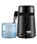 Top Notch Water Distiller With 750 Watt Heater Makes Hella Pure Water For Home Use And CPAP Devices, black with 4L water tank.