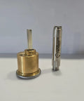 Hollow Stainless Steel Lock Cylinder Cap Removal Tool For Easy Disassembly Rekeying And Maintenance Of Locks With A Grippy Texture